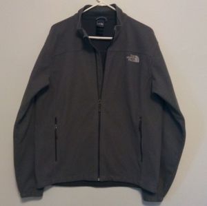 The North Face Fleece Gray Zip Up Jacket For Men